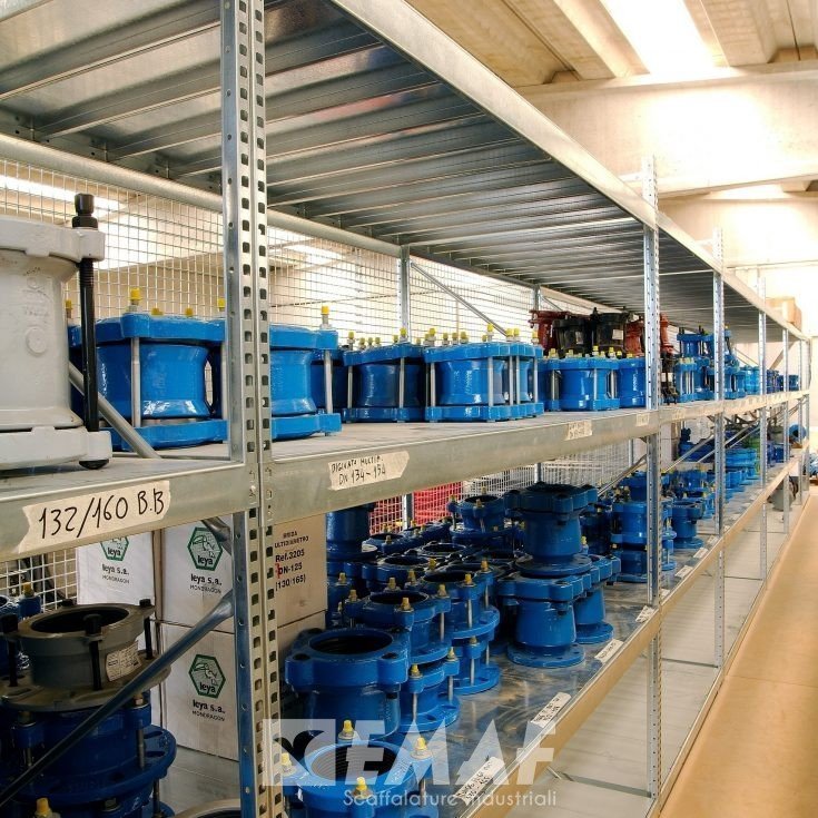5,07 m Scaffalatura con 6 Ripiani, Profondità 50 cm, Altezza 2 m - Scaffalature