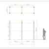 Portapallet scaffalatura industriale 2 Campate a 2 livelli – 12 posti EPAL – In pronta consegna! - immagine 2