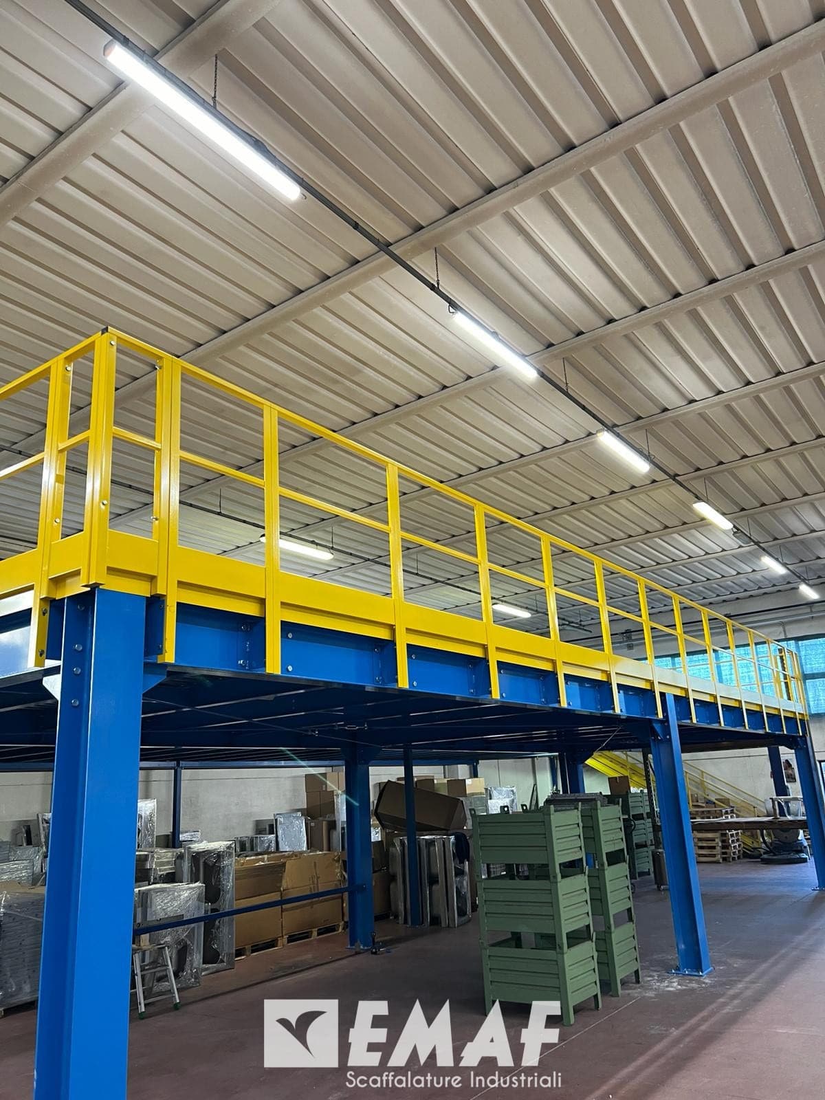 Featured image for “Installation of Palladio Model Mezzanine by Emaf Industrial Shelving in San Fior, TV”