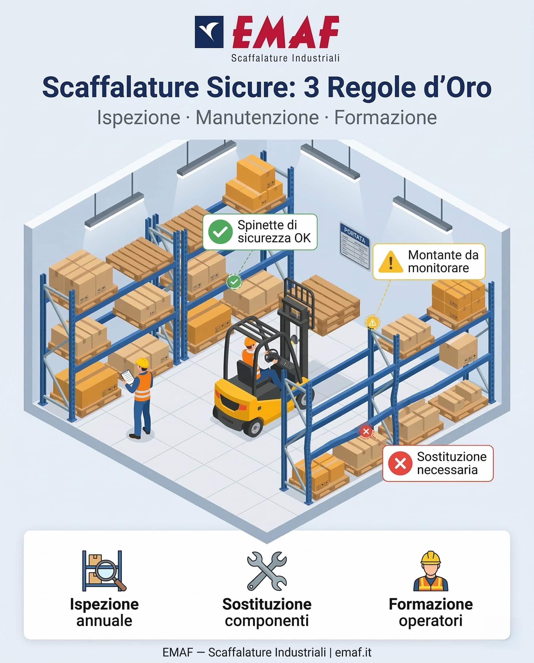 Featured image for “Scaffalature industriali: guida alla manutenzione e alla durata nel tempo”