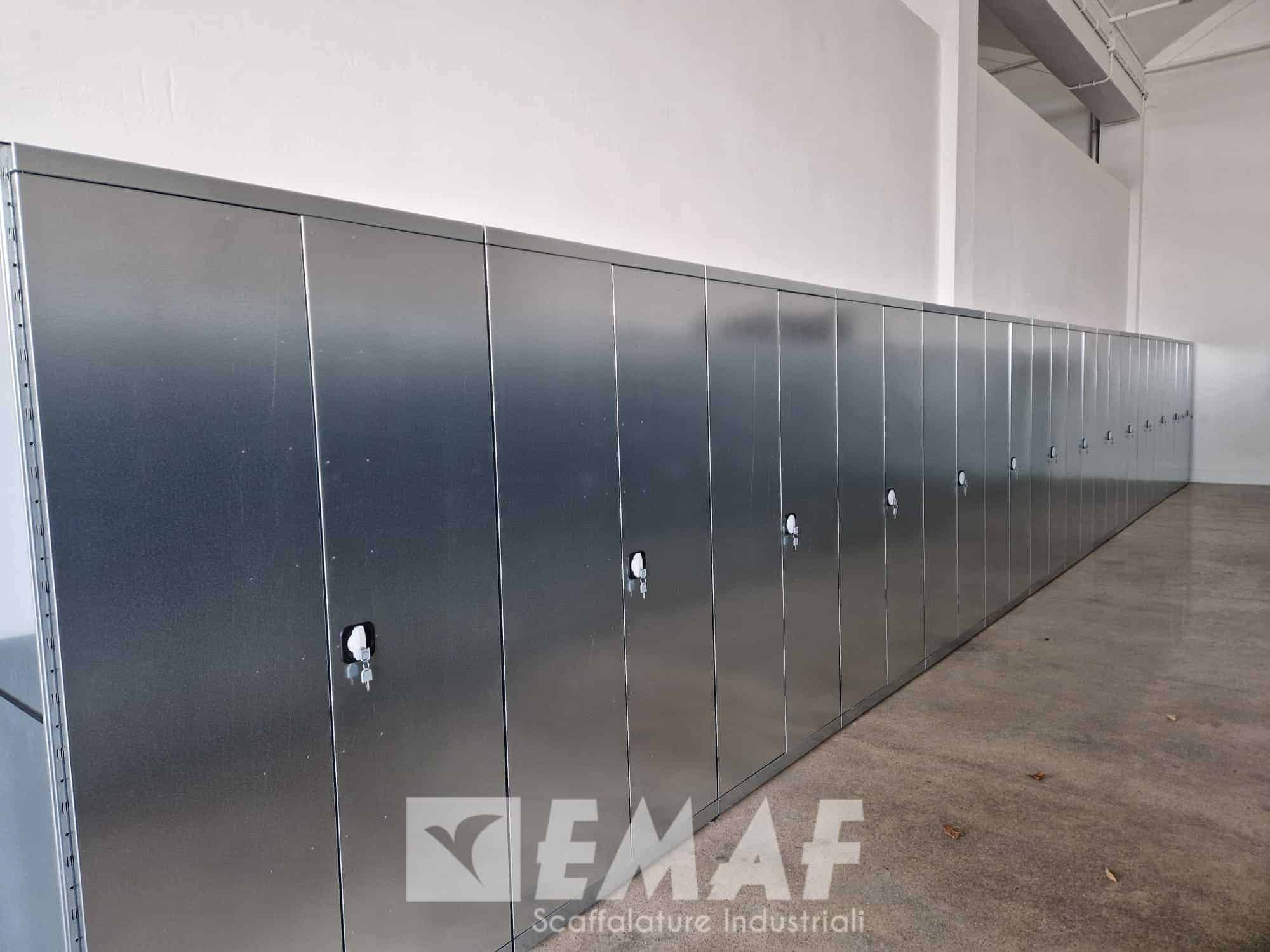 Featured image for “Nuova installazione presso Nuova Padana Mangimi: armadi metallici su struttura EM36 Donatello a Vigorovea (PD)”