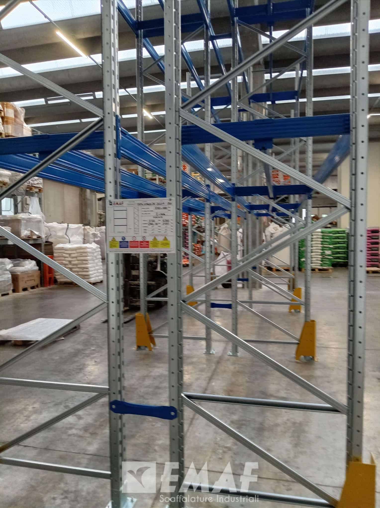 Featured image for “Nuova installazione presso Cortal Extrasoy SpA: scaffalature portapallet bifronti a Cittadella (PD)”